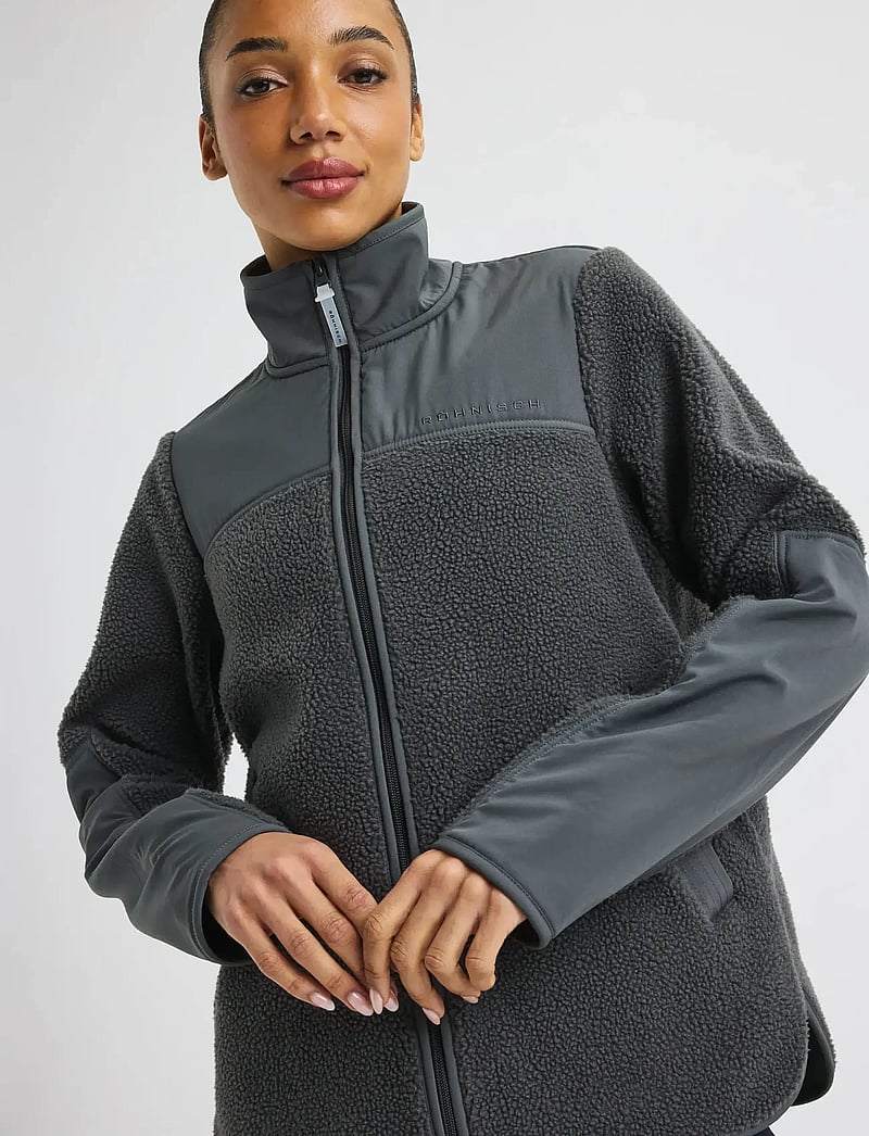 Röhnisch - Phoebe Pile Jacket - oberteile - dark shadow - 3