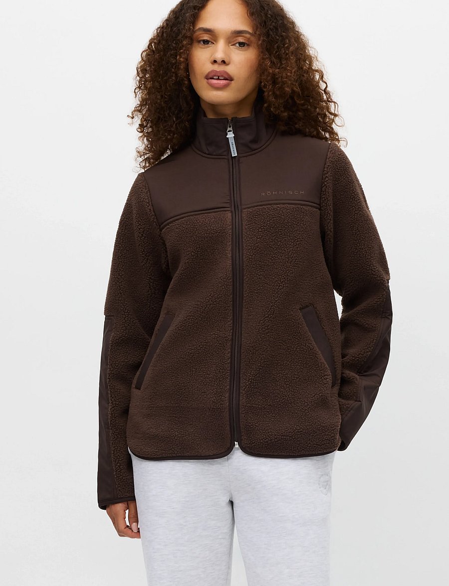 Röhnisch - Phoebe Pile Jacket - Överdelar - java - 0