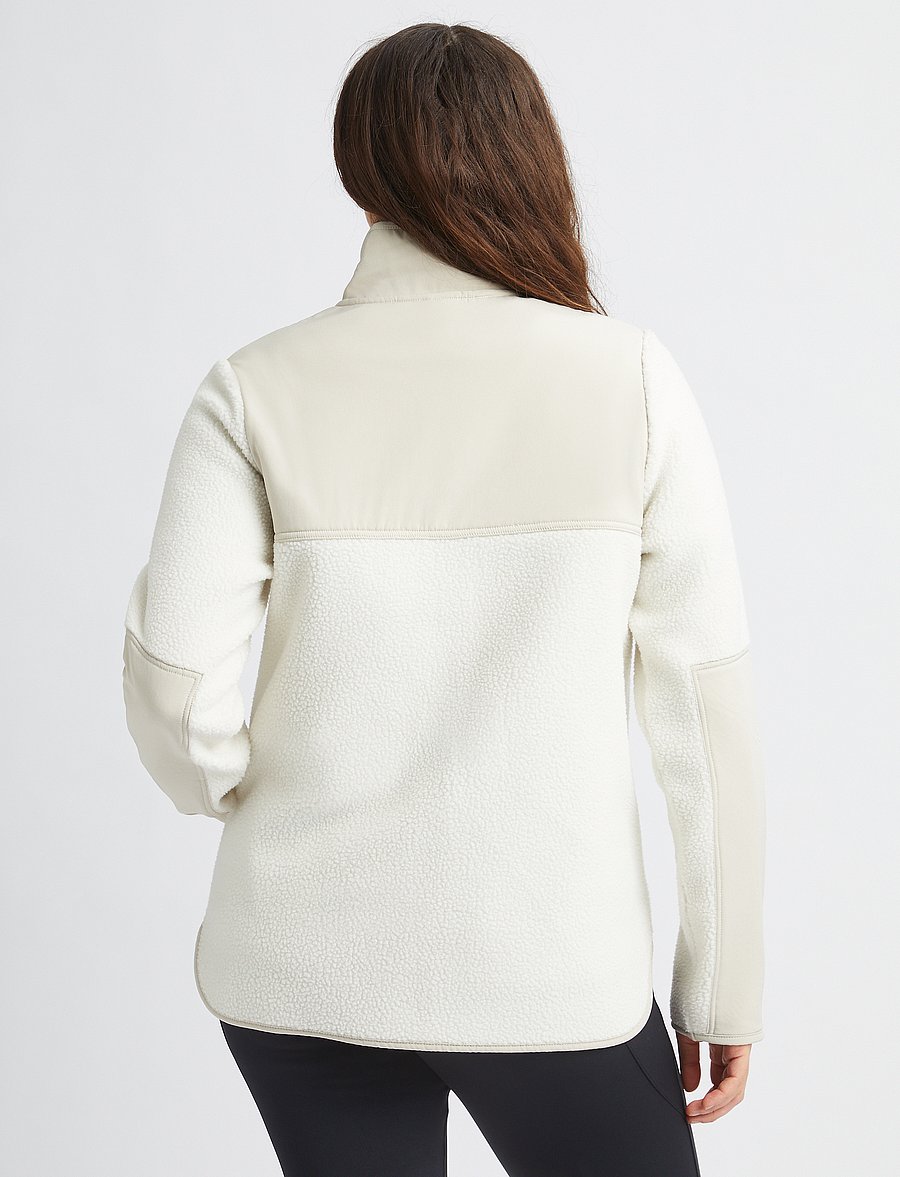Röhnisch - Phoebe Pile Jacket - oberteile - peyote beige - 0