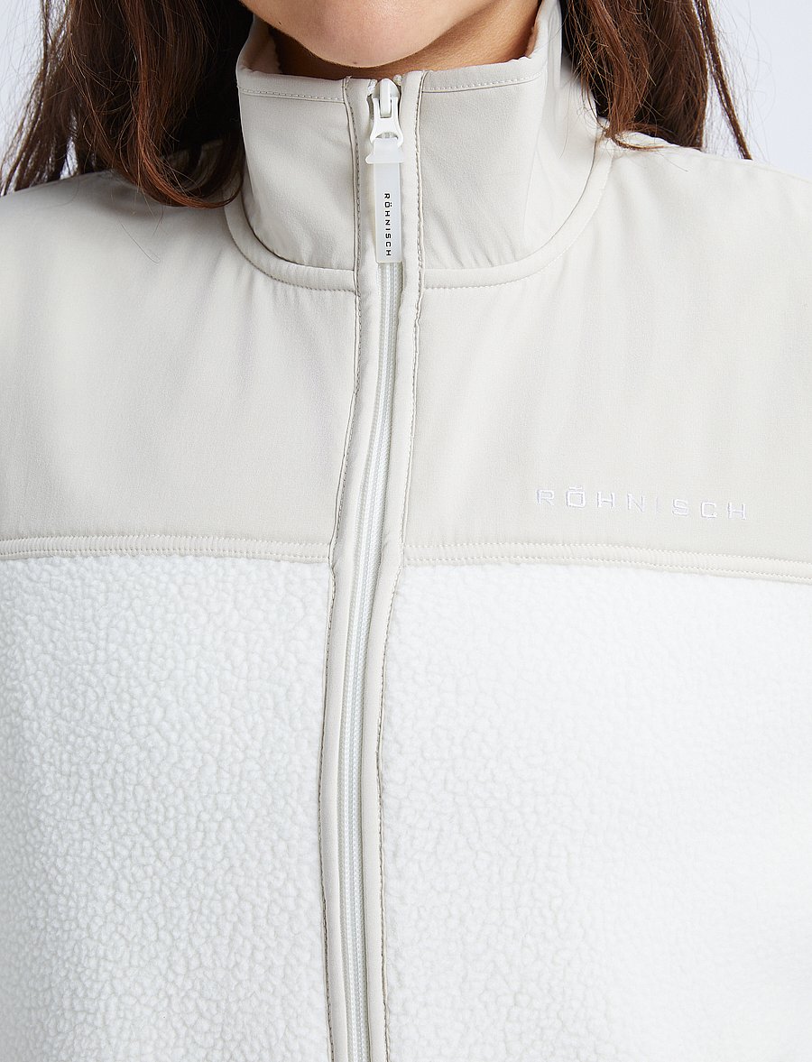 Röhnisch - Phoebe Pile Jacket - oberteile - peyote beige - 2