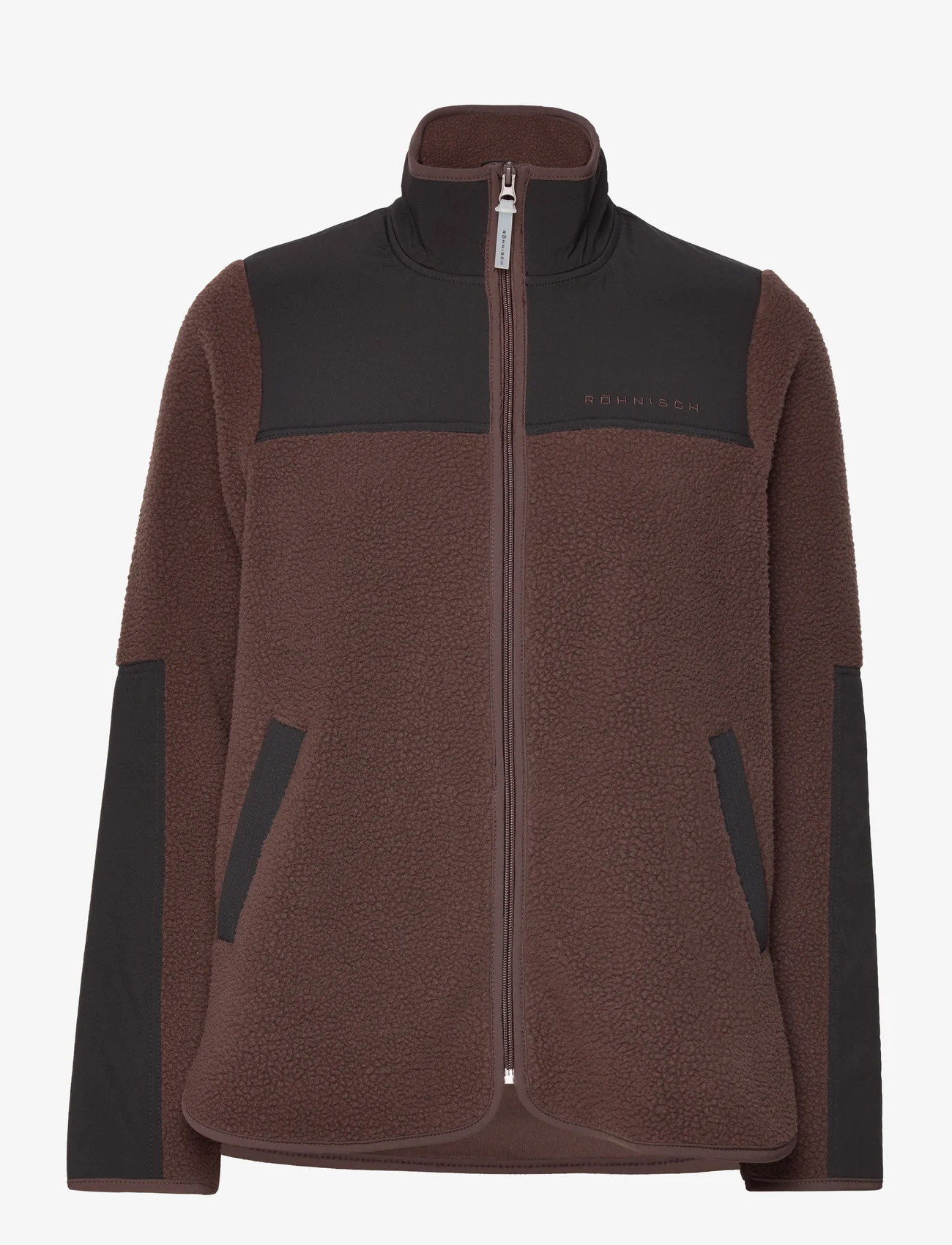 Röhnisch - Phoebe Pile Jacket - mid layer jackets - seal brown - 0