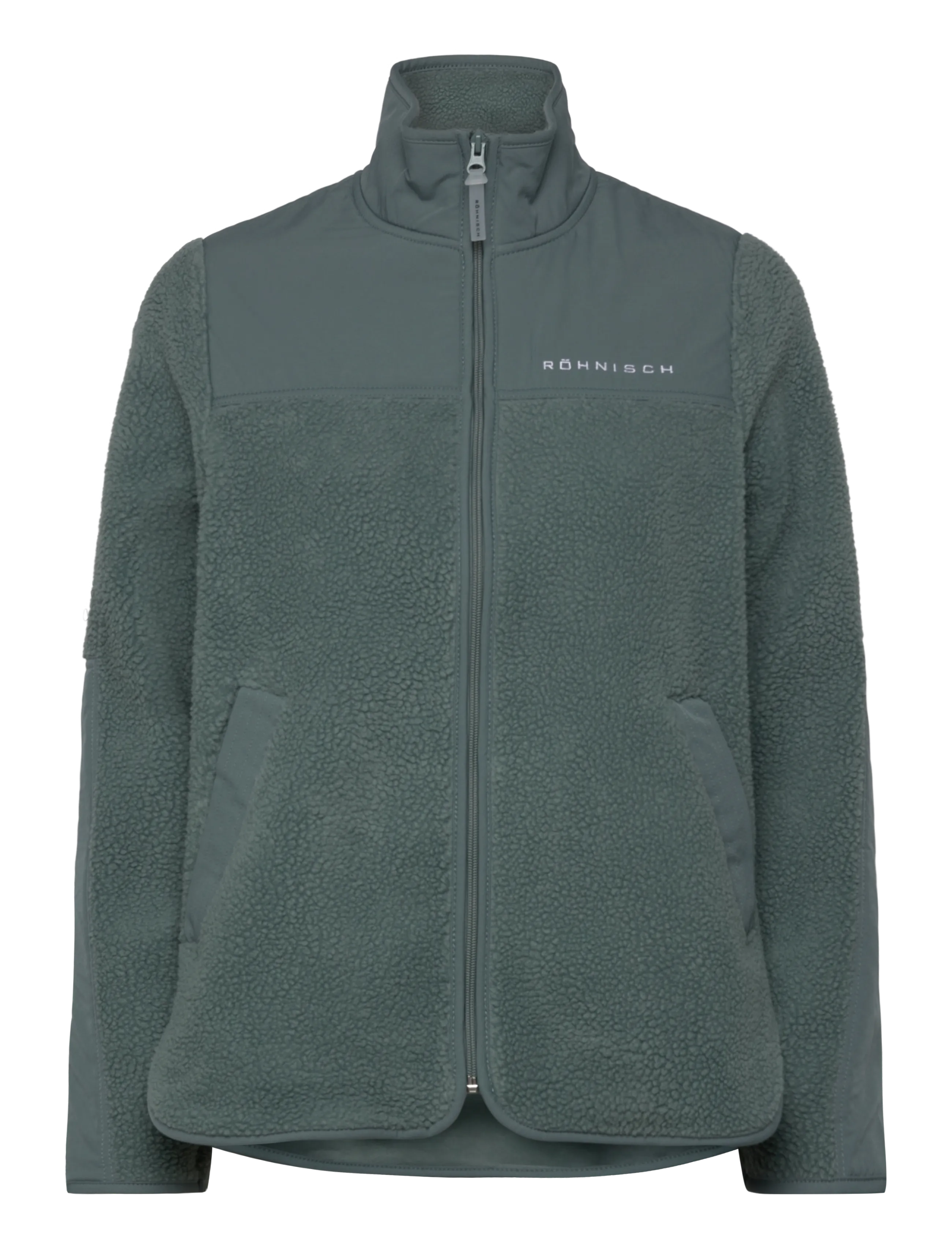 Röhnisch Phoebe Pile Jacket - Tøj - STORMY SEA / khaki/green