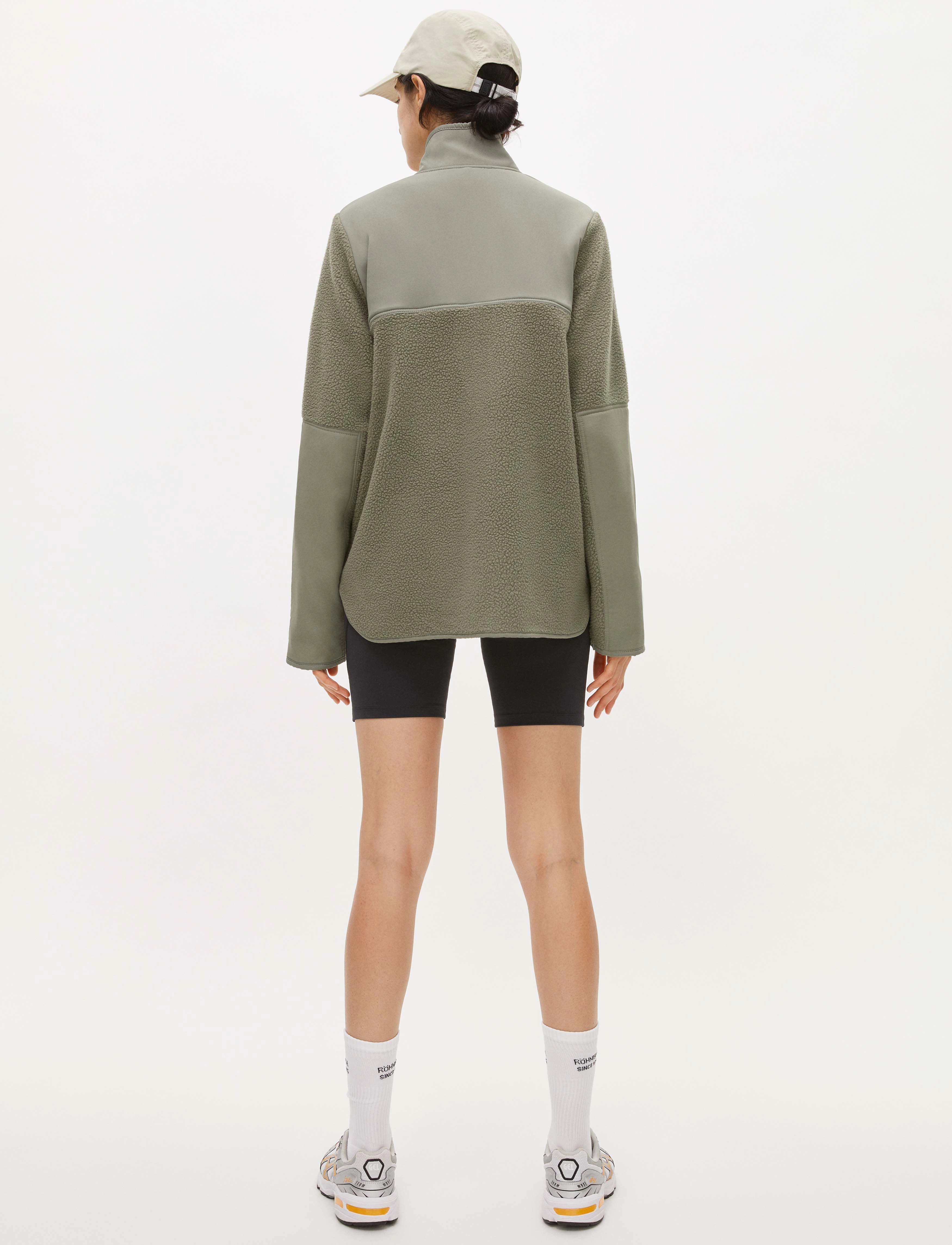 Röhnisch - Phoebe Pile Jacket - midlayer-jakker - vetiver green - 2