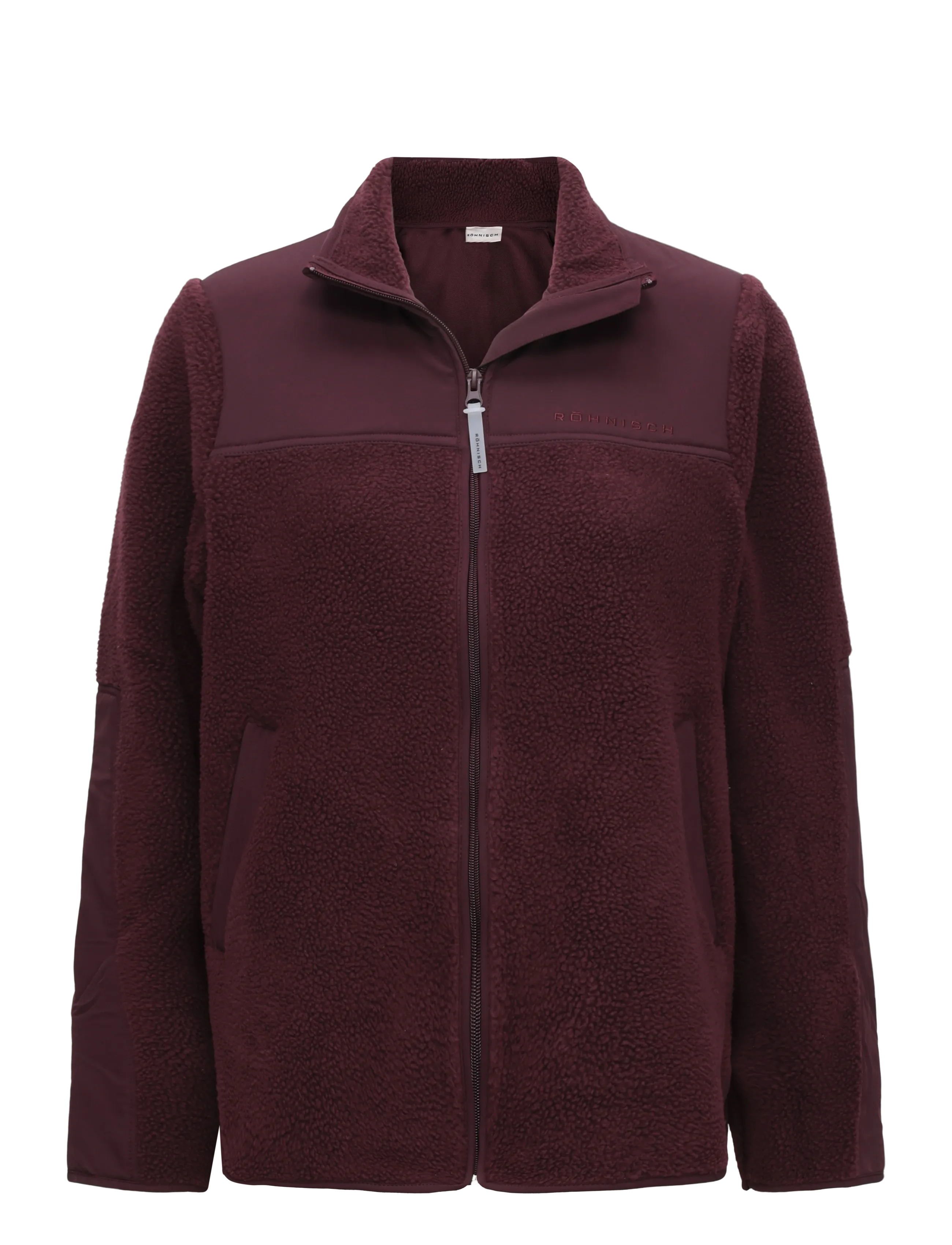Röhnisch Phoebe Pile Jacket - Kleidung - WINETASTING / burgundy