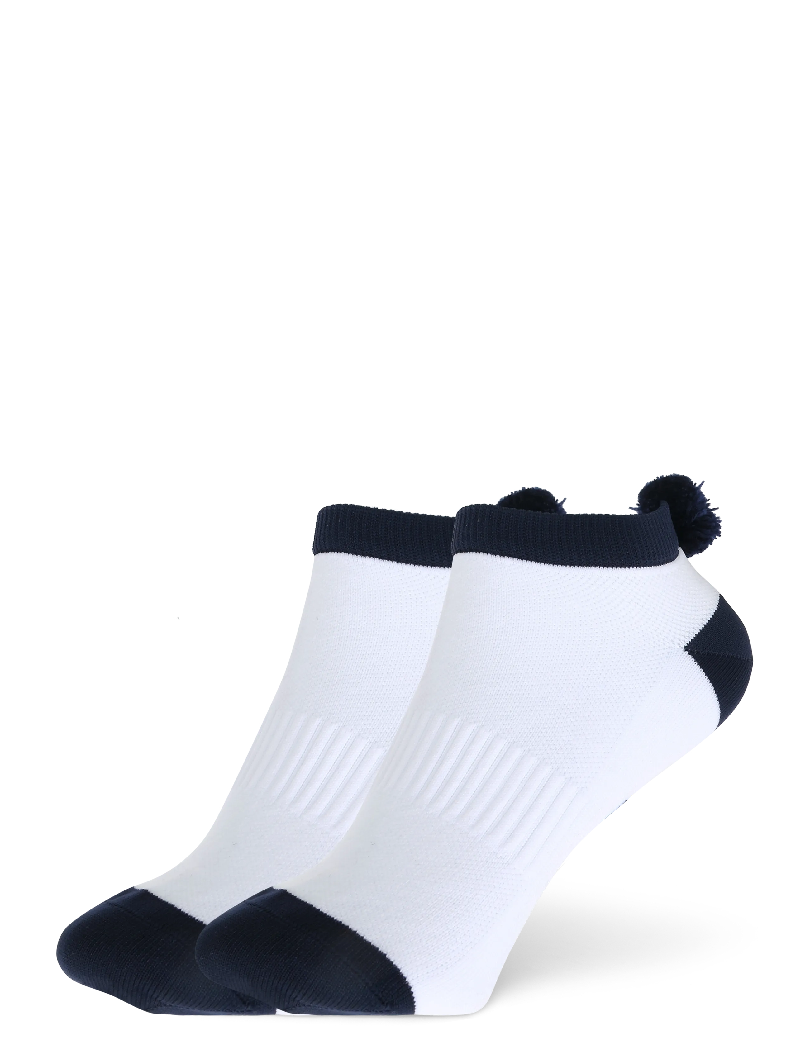 Röhnisch 2-pack Functional Pompom Socks - Kleidung - NAVY / white