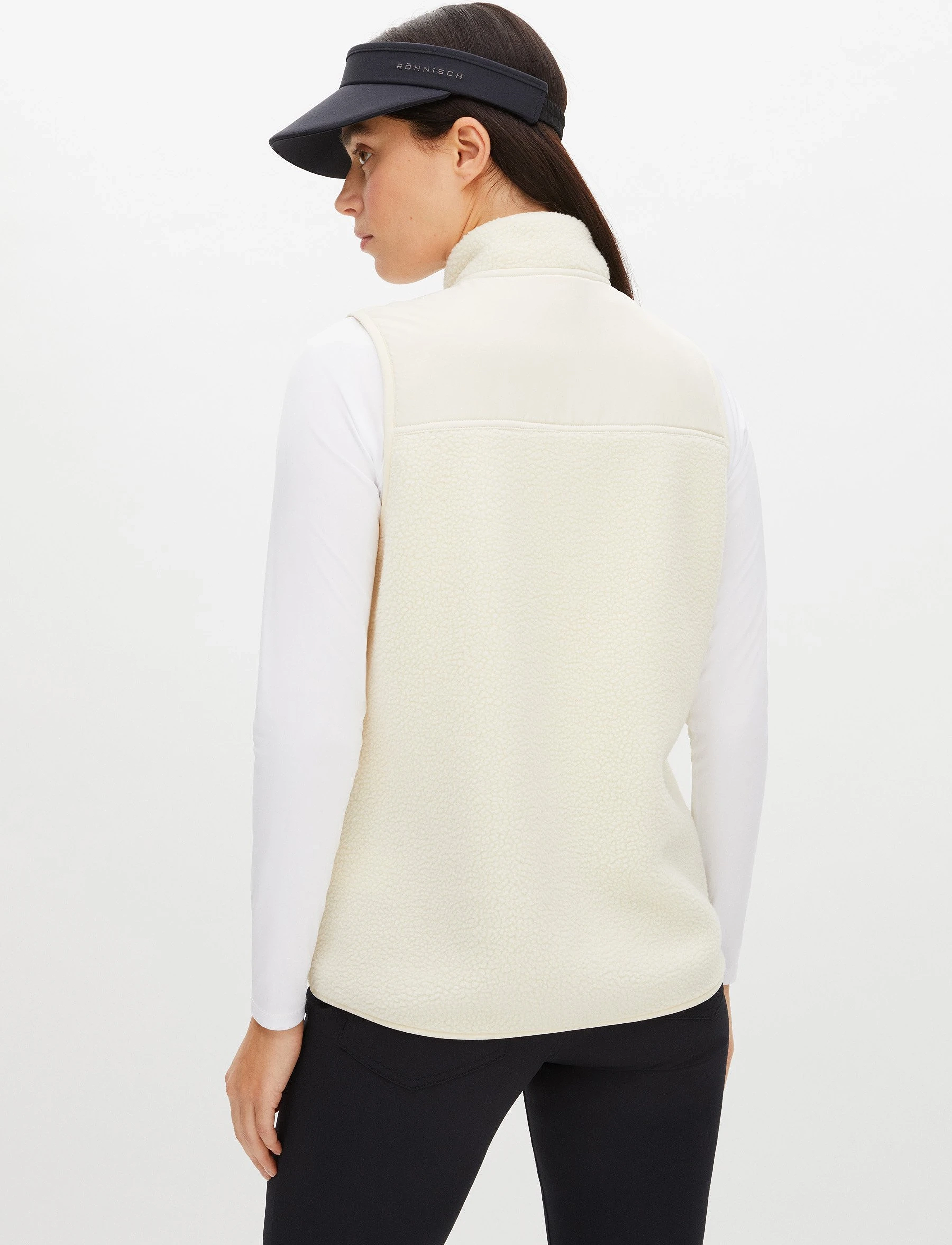Röhnisch - Jolene pile vest - white swan - 2