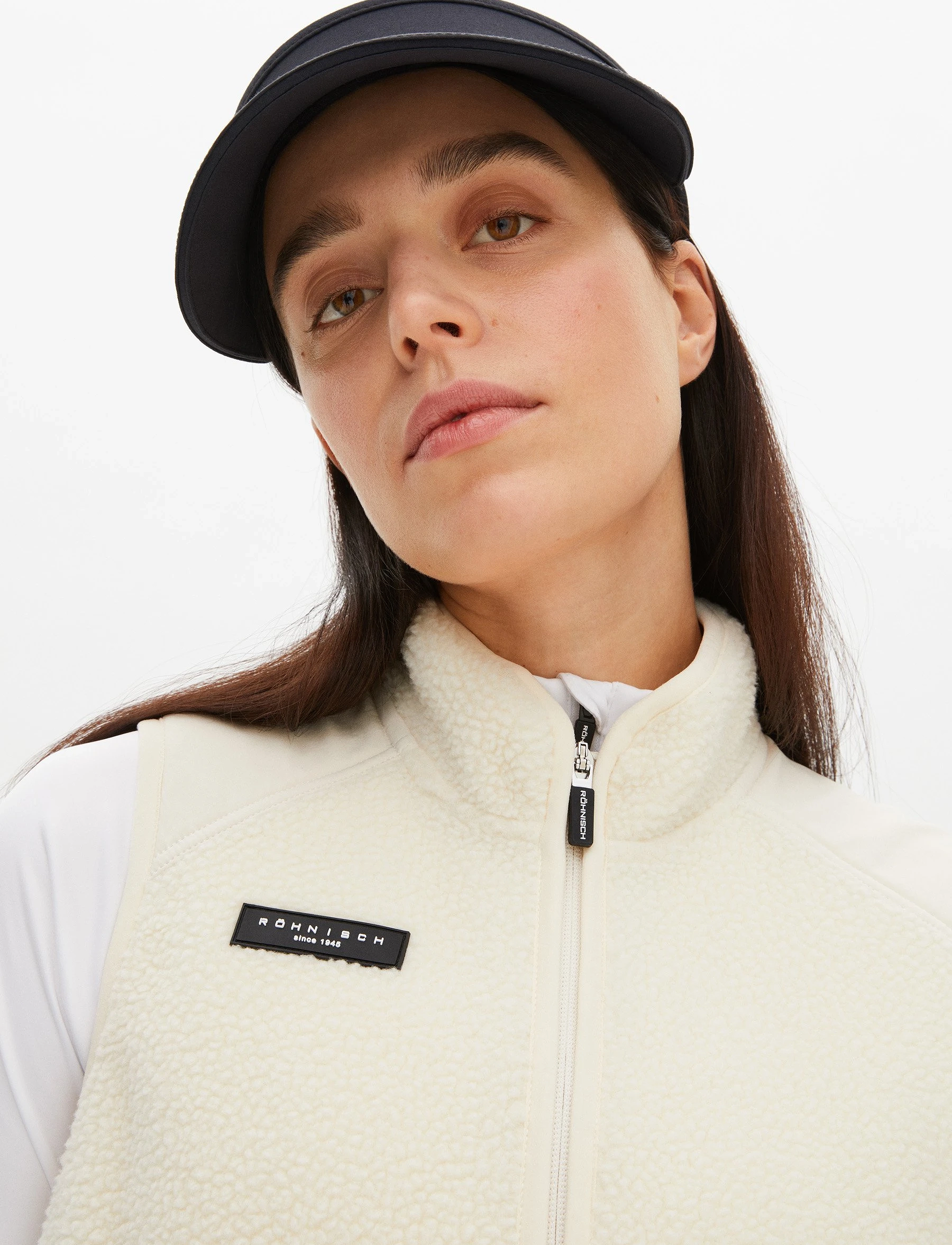 Röhnisch - Jolene pile vest - white swan - 5