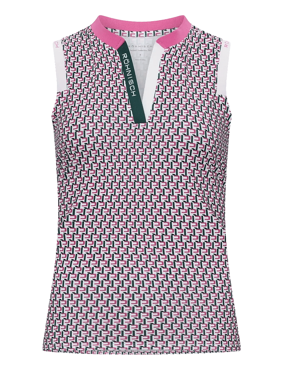 Röhnisch - Abby Sleeveless Top - tank tops - logo rose - 1