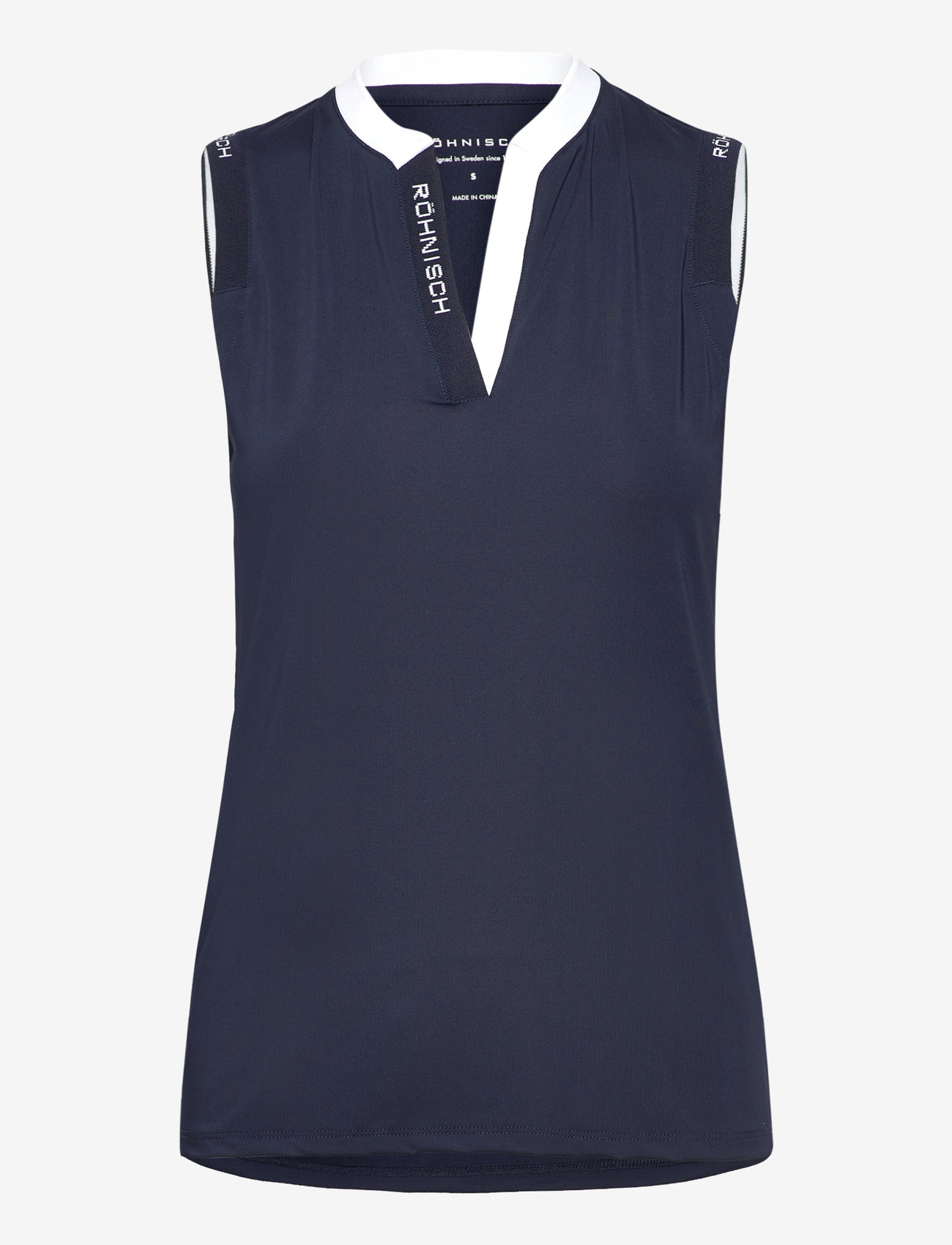 Röhnisch - Abby Sleeveless Top - tank tops - navy/white - 1