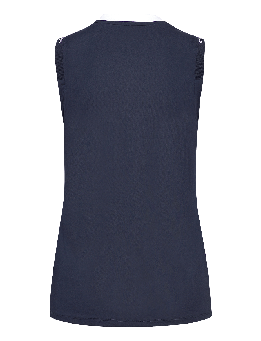 Röhnisch - Abby Sleeveless Top - toppar & t-shirts - navy/white - 2