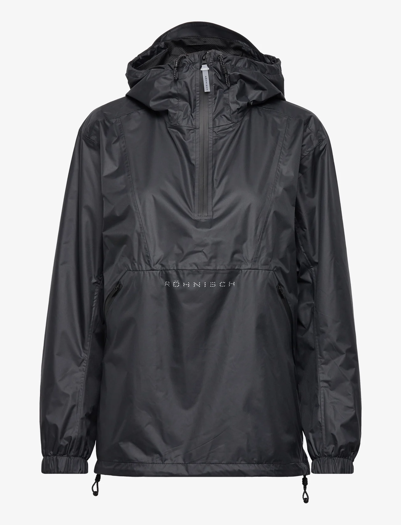Röhnisch - Cliff Rain Jacket - rain coats - black - 0