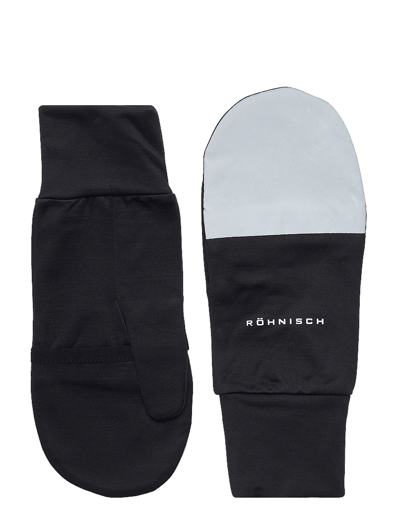 Röhnisch - Glow Running Mittens - fäustlinge - black - 0