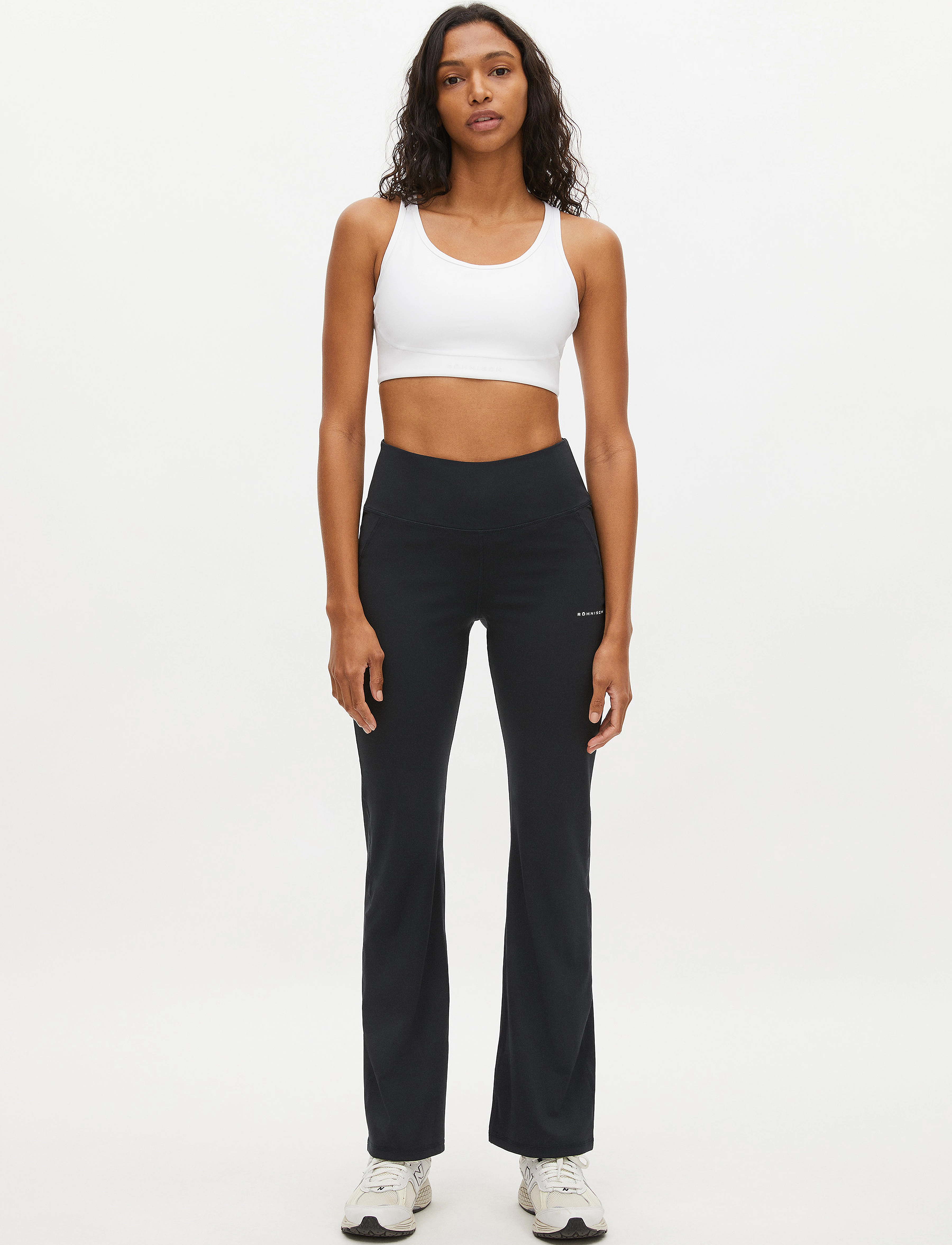 Röhnisch Flattering High Waist Pants, S, Black, Sport > Løbetræningstights, Dame