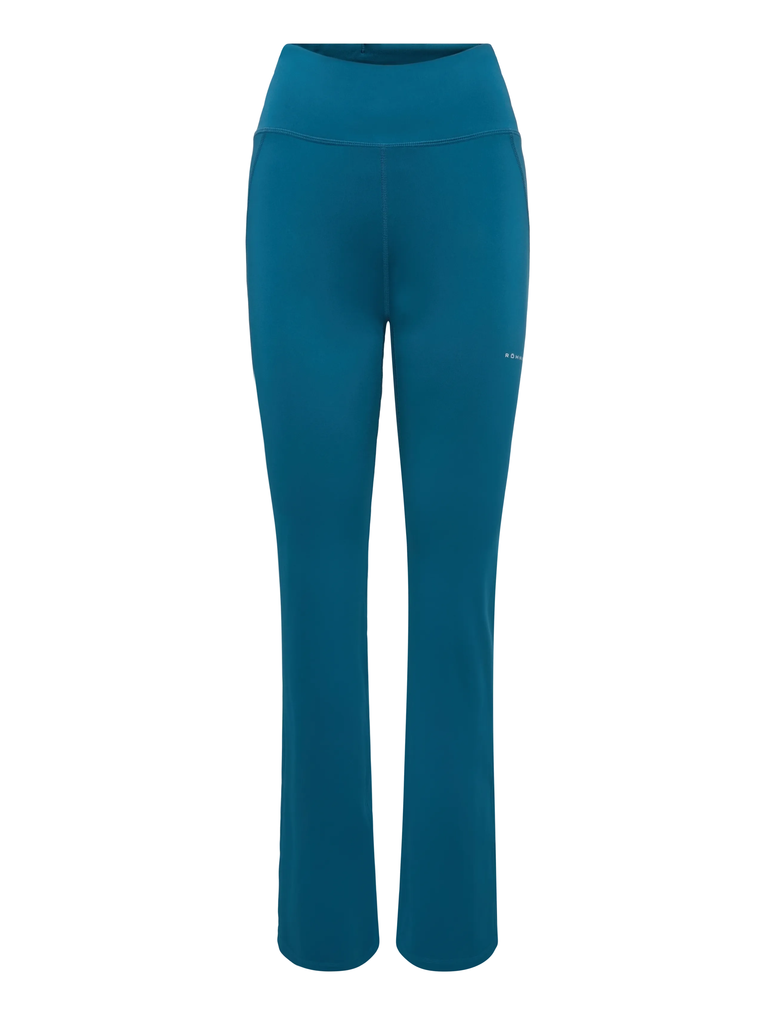 Röhnisch Flattering High Waist Pants, Kvinder, Højtaljede Bootcut Bukser, Blå, Str: XL