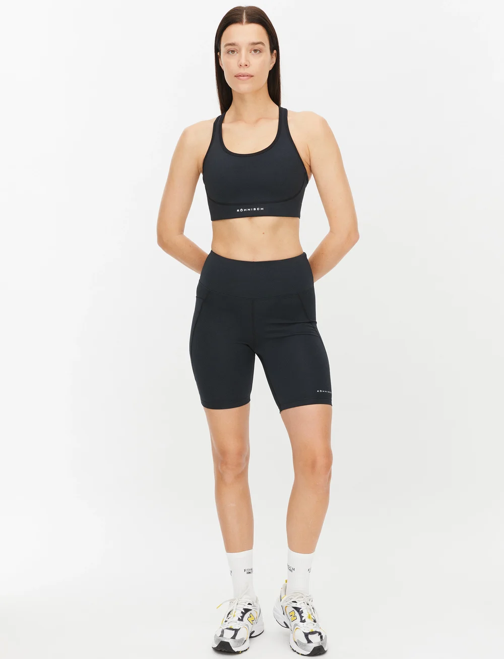 Röhnisch - Flattering High Waist Bike Tights - cykelshorts - black - 0