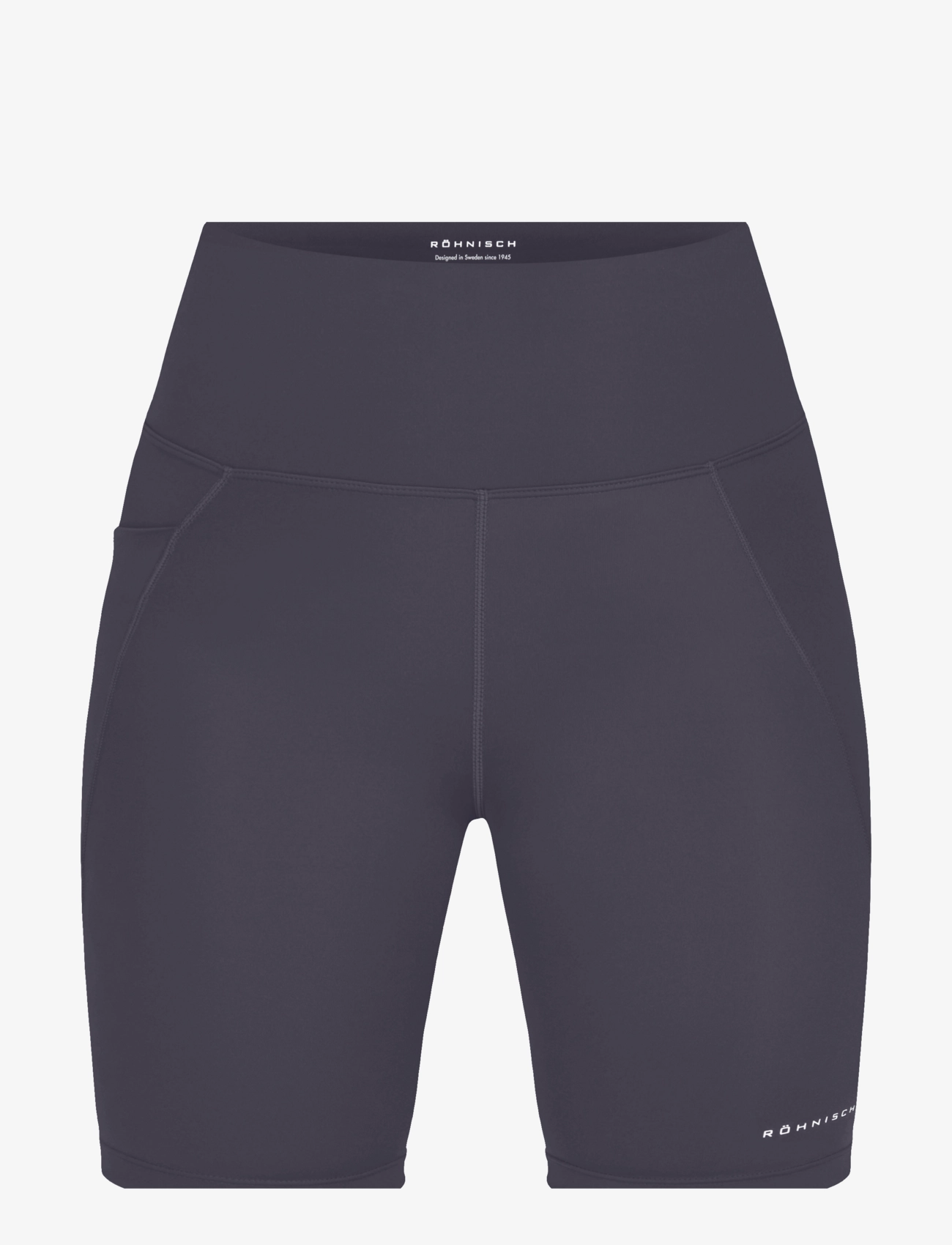 Röhnisch - Flattering High Waist Bike Tights - 1/2 længde - dk grey plum - 1