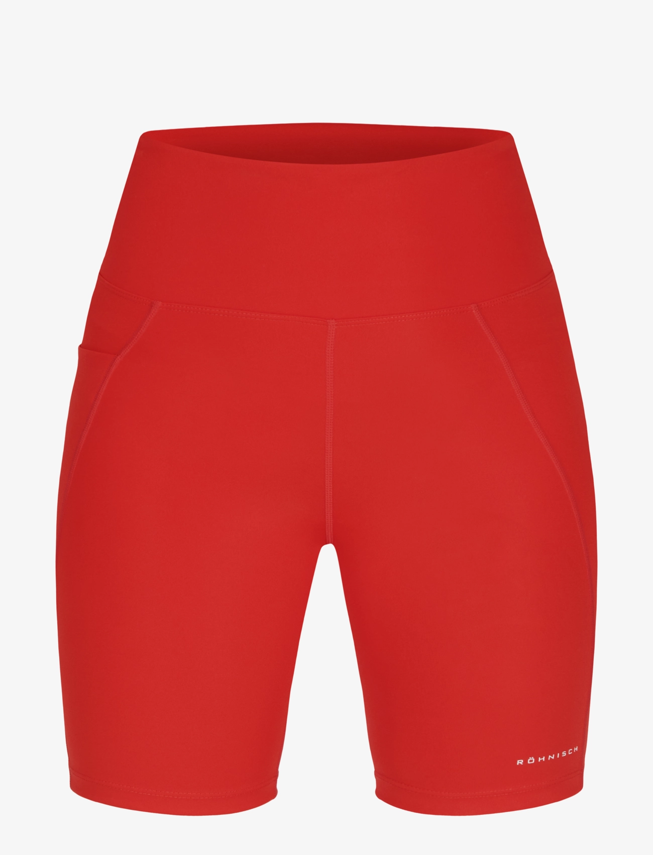 Flattering High Waist Bike Tights - FIERY RED