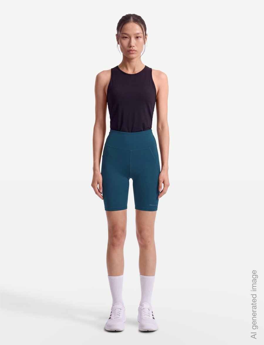 Röhnisch - Flattering High Waist Bike Tights - 1/2 länge - legion blue - 0