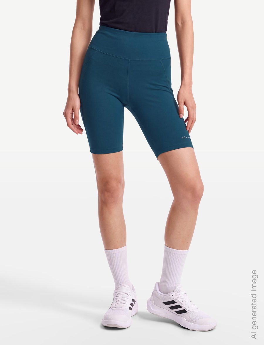 Röhnisch - Flattering High Waist Bike Tights - 1/2 länge - legion blue - 3
