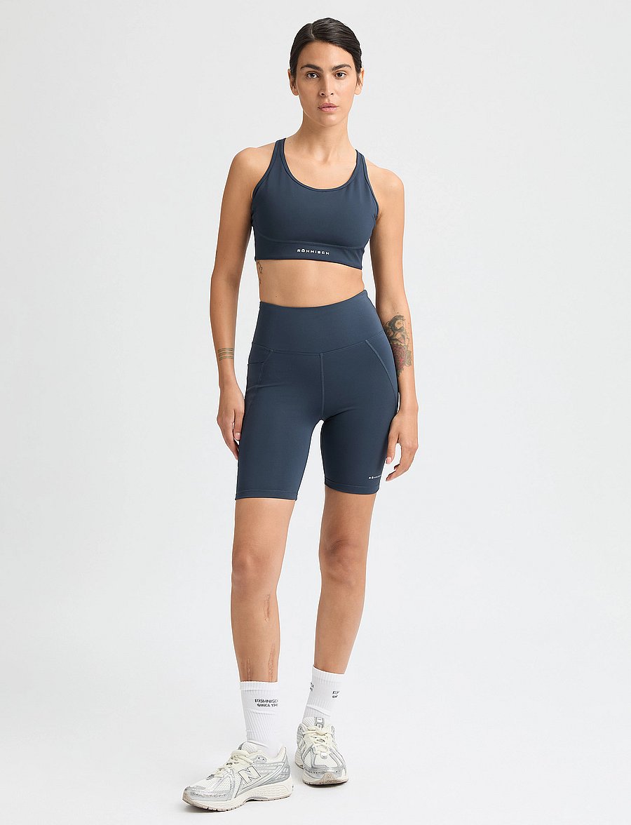 Röhnisch - Flattering High Waist Bike Tights - 1/2 længde - space navy - 3