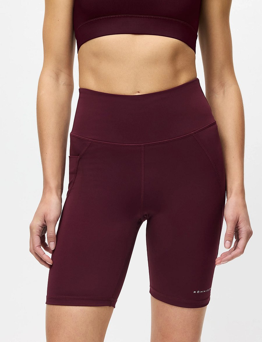 Röhnisch - Flattering High Waist Bike Tights - lühikesed püksid - winetasting - 0