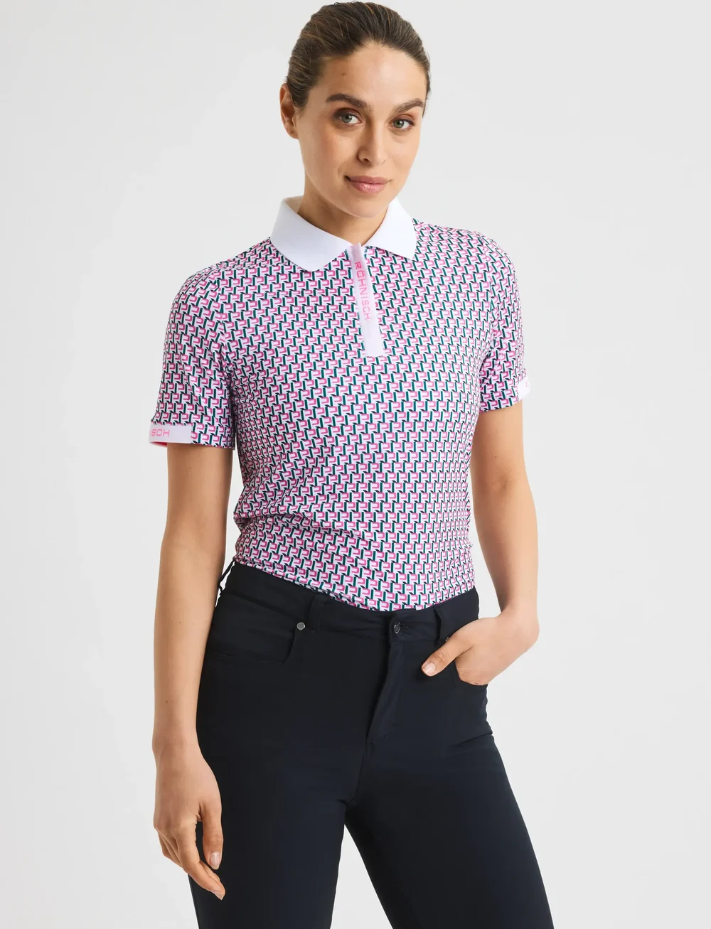 Röhnisch - Abby Poloshirt - toppe & t-shirts - logo rose - 0