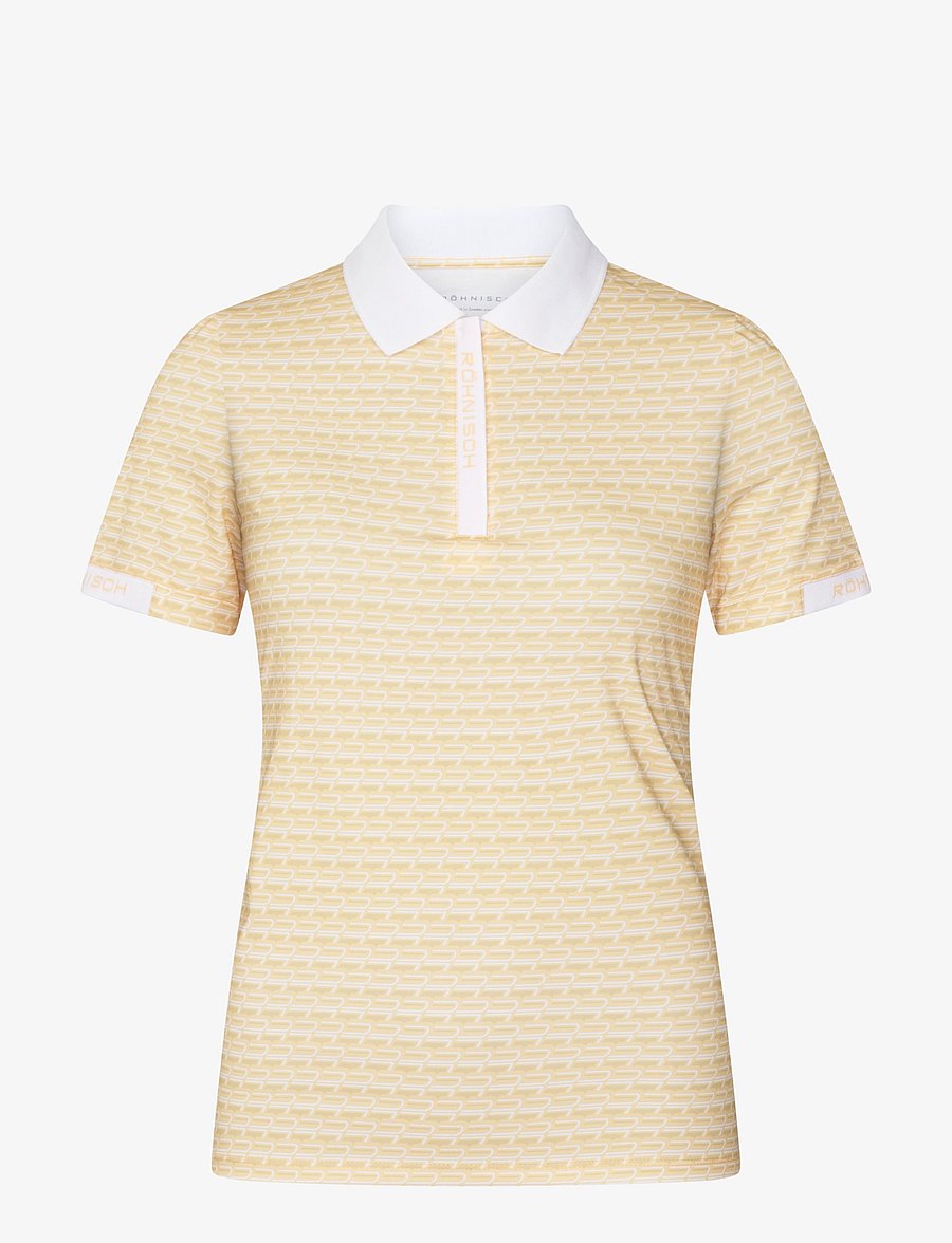 Röhnisch - Abby Poloshirt - oberteile & t-shirts - monogram peach - 1