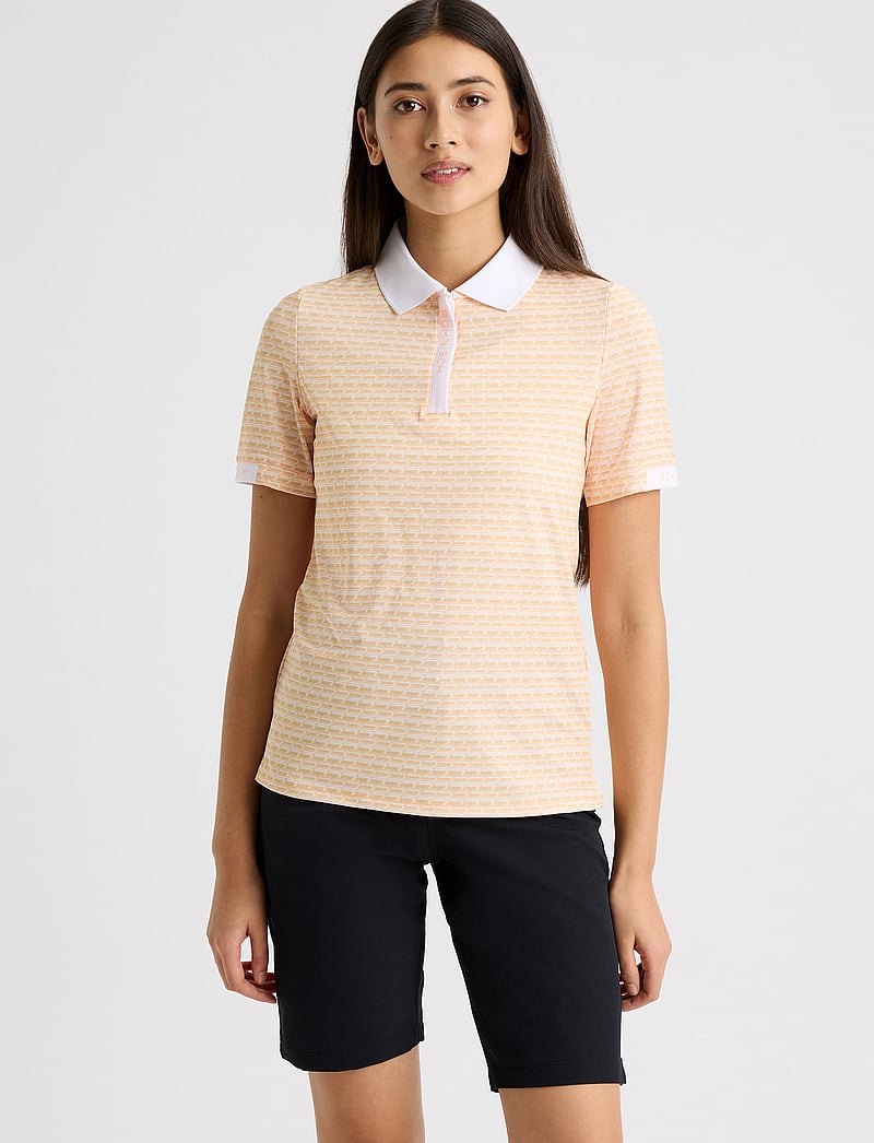 Röhnisch - Abby Poloshirt - oberteile & t-shirts - monogram peach - 0
