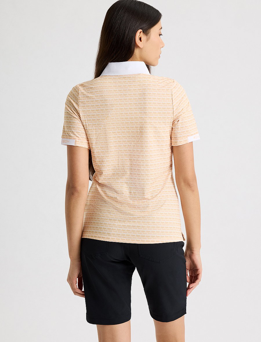 Röhnisch - Abby Poloshirt - oberteile & t-shirts - monogram peach - 3