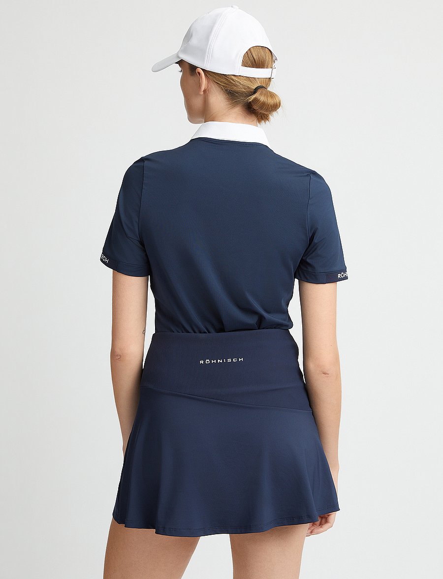 Röhnisch - Abby Poloshirt - oberteile & t-shirts - navy - 2