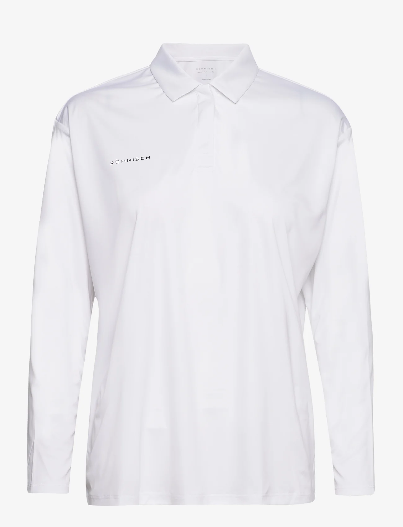 Röhnisch - Corinne Long sleeve Poloshirt - polosärgid - white - 0