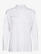 Corinne Long sleeve Poloshirt - WHITE