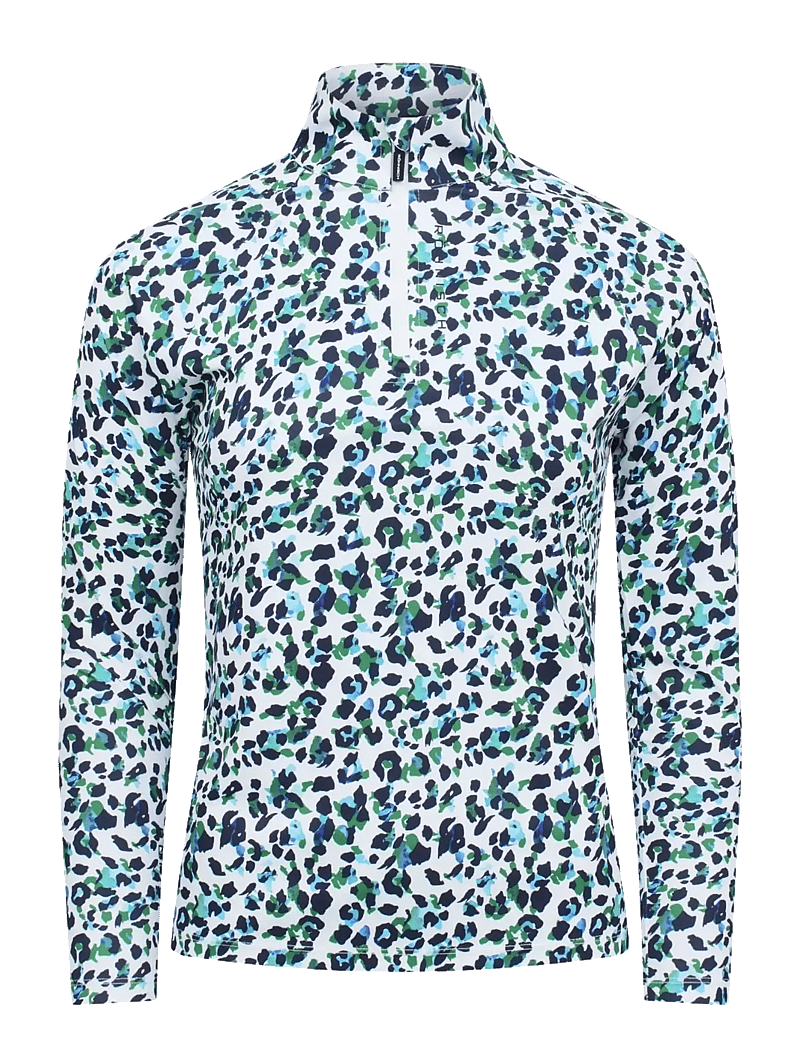 Röhnisch - Addy Long Sleeve - longsleeved tops - leo blue/green - 1
