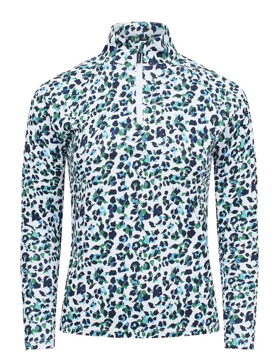 Röhnisch - Addy Long Sleeve - overdele - leo blue/green - 1