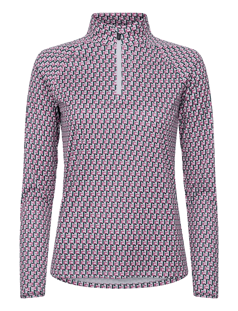 Röhnisch - Addy Long Sleeve - långärmade tröjor - logo rose - 1