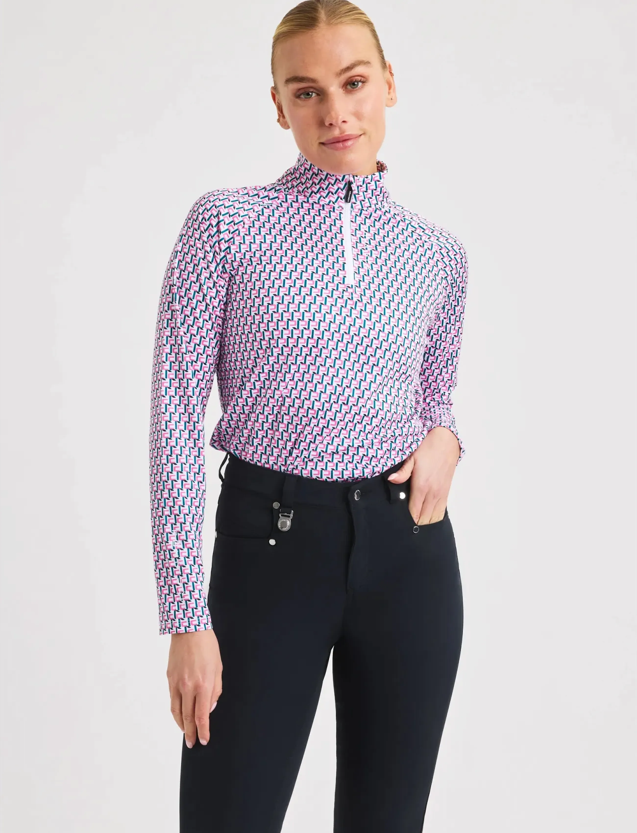 Röhnisch Addy Long Sleeve, S, Multi/patterned, T-Shirts & Toppe > Langærmede, Dame
