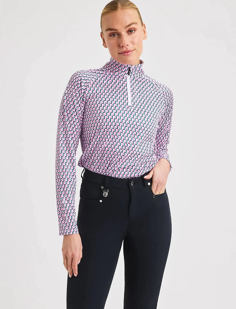 Röhnisch - Addy Long Sleeve - långärmade tröjor - logo rose - 0