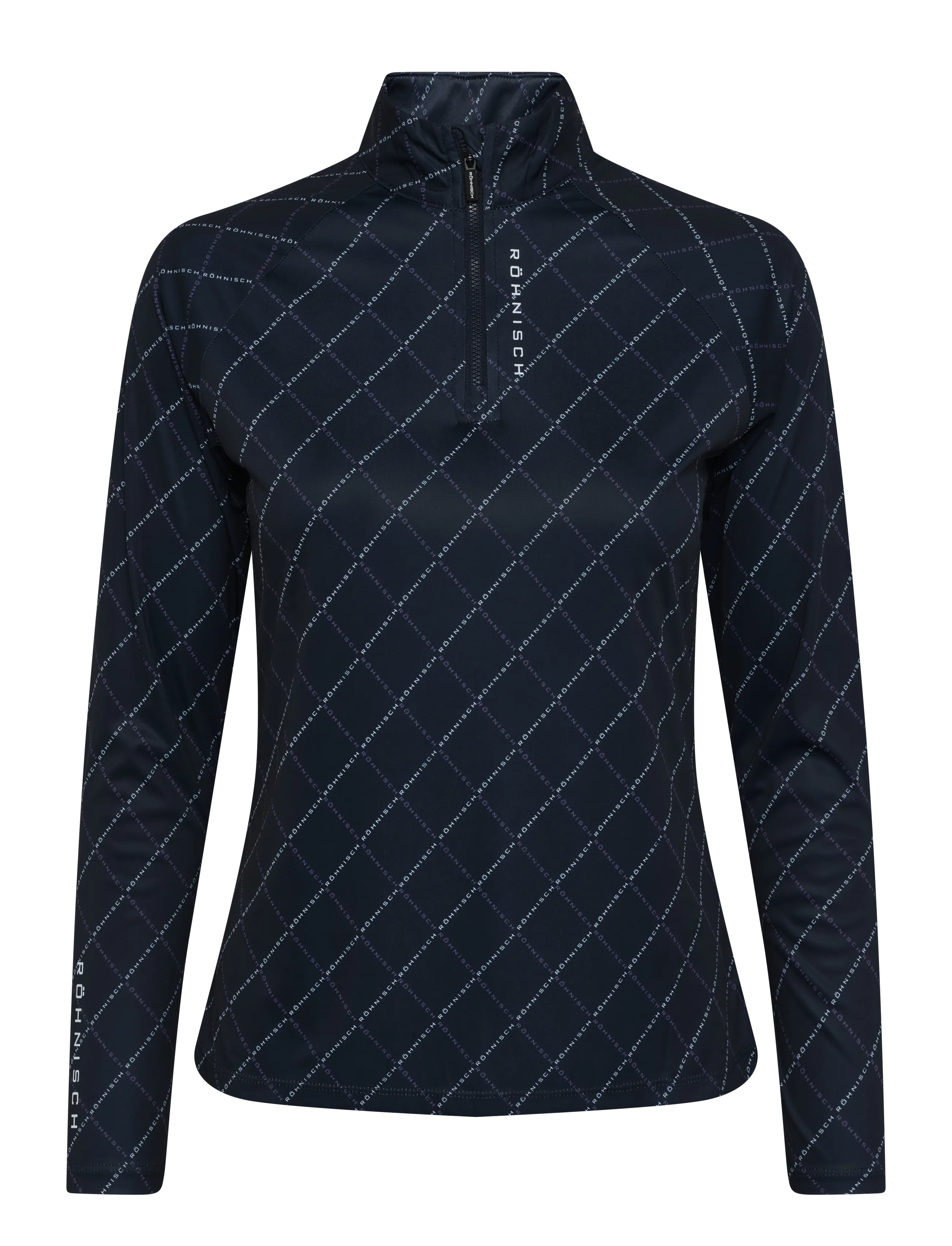 Röhnisch Addy Long Sleeve - Röhnisch - NAVY LOGO ARGYLE / navy