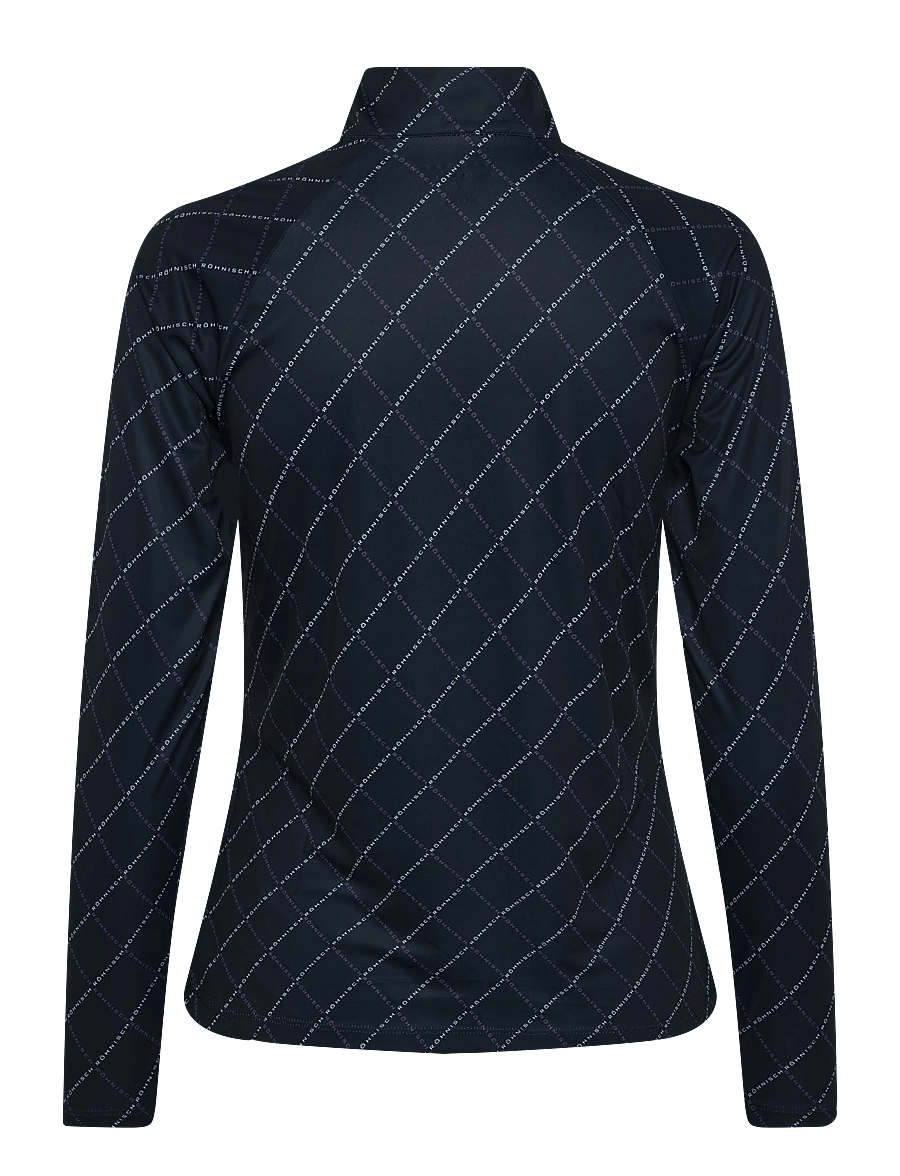 Röhnisch - Addy Long Sleeve - oberteile - navy logo argyle - 2