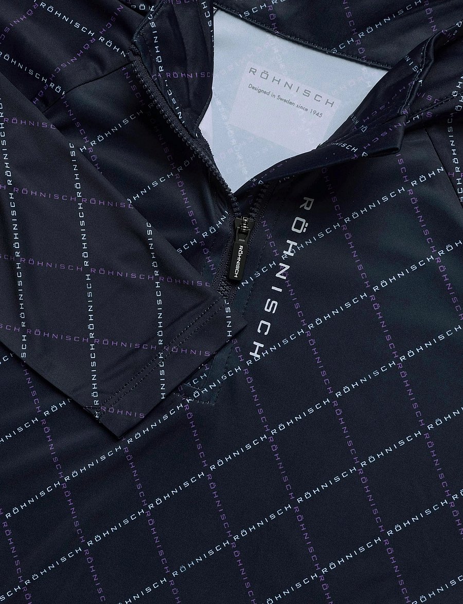 Röhnisch - Addy Long Sleeve - oberteile - navy logo argyle - 5