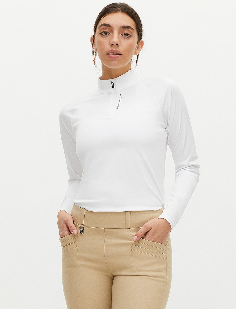 Röhnisch - Addy Long Sleeve - oberteile - white - 0