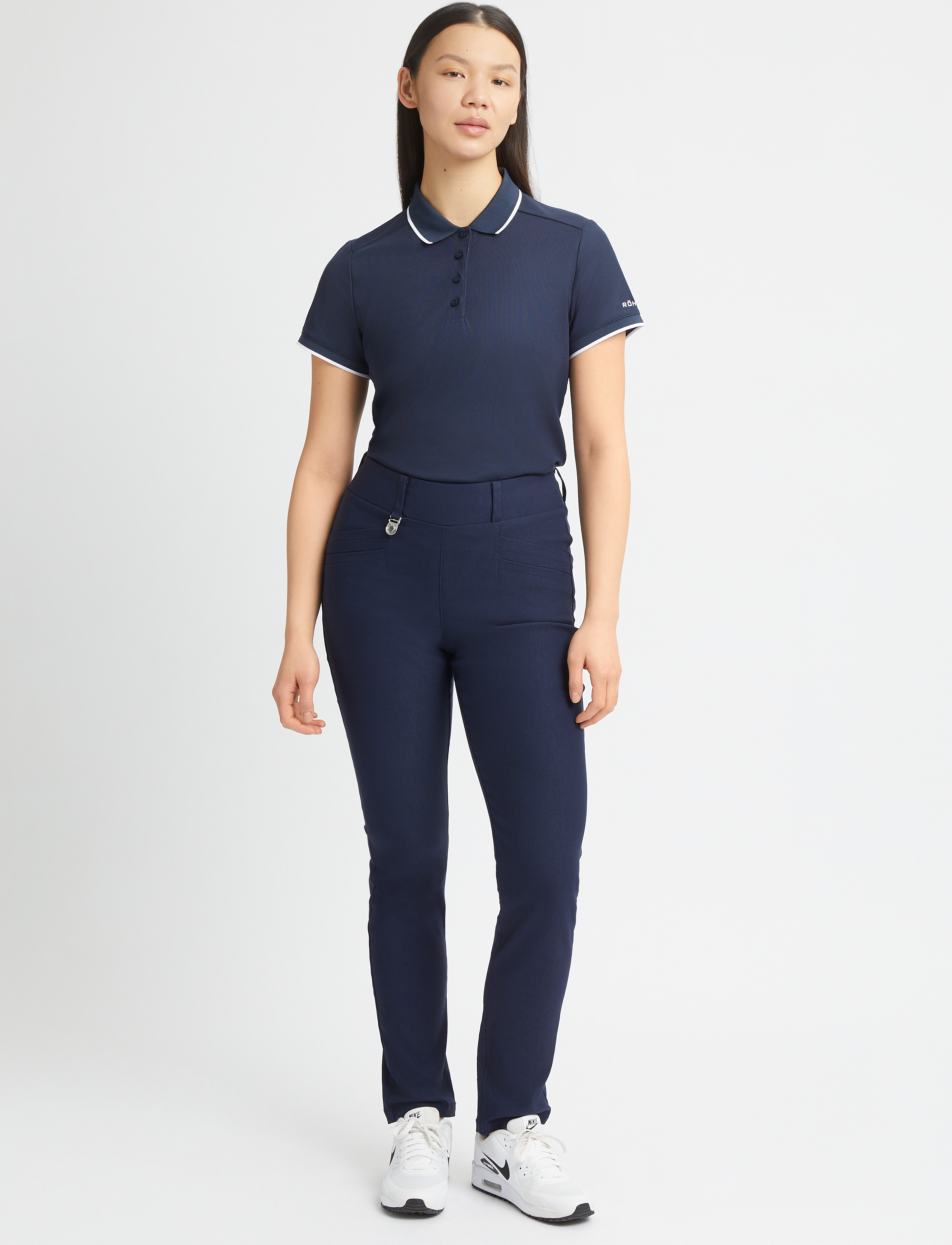 Röhnisch - Miriam Poloshirt - oberteile & t-shirts - navy - 0