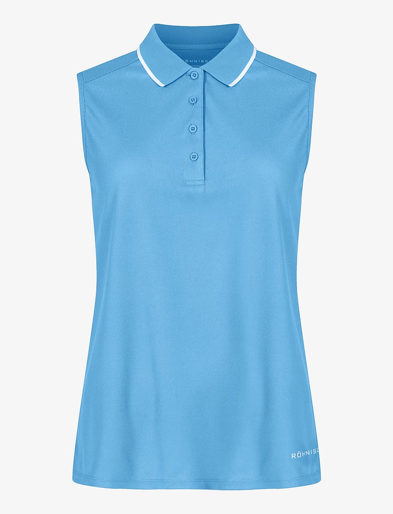 Röhnisch - Miriam Sleeveless Poloshirt - toppe & t-shirts - pacific coast - 0