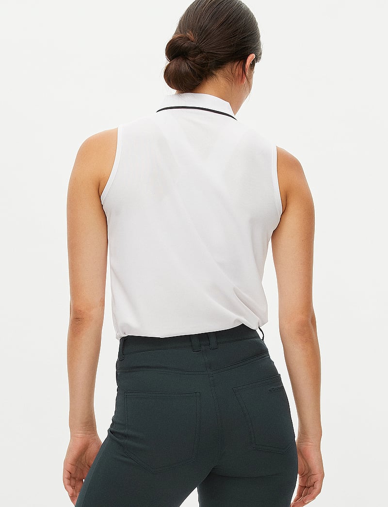 Röhnisch - Miriam Sleeveless Poloshirt - polo skyrtur - white - 3