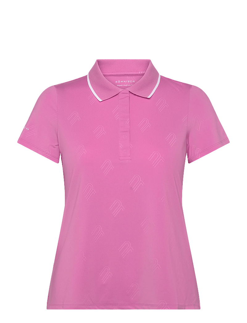 Röhnisch - Deni Poloshirt - toppe & t-shirts - fuchsia pink - 0