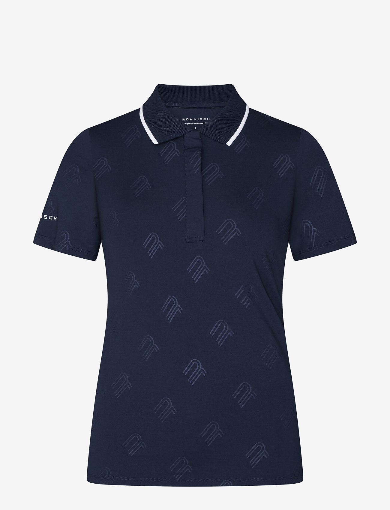 Röhnisch - Deni Poloshirt - toppar & t-shirts - navy - 0
