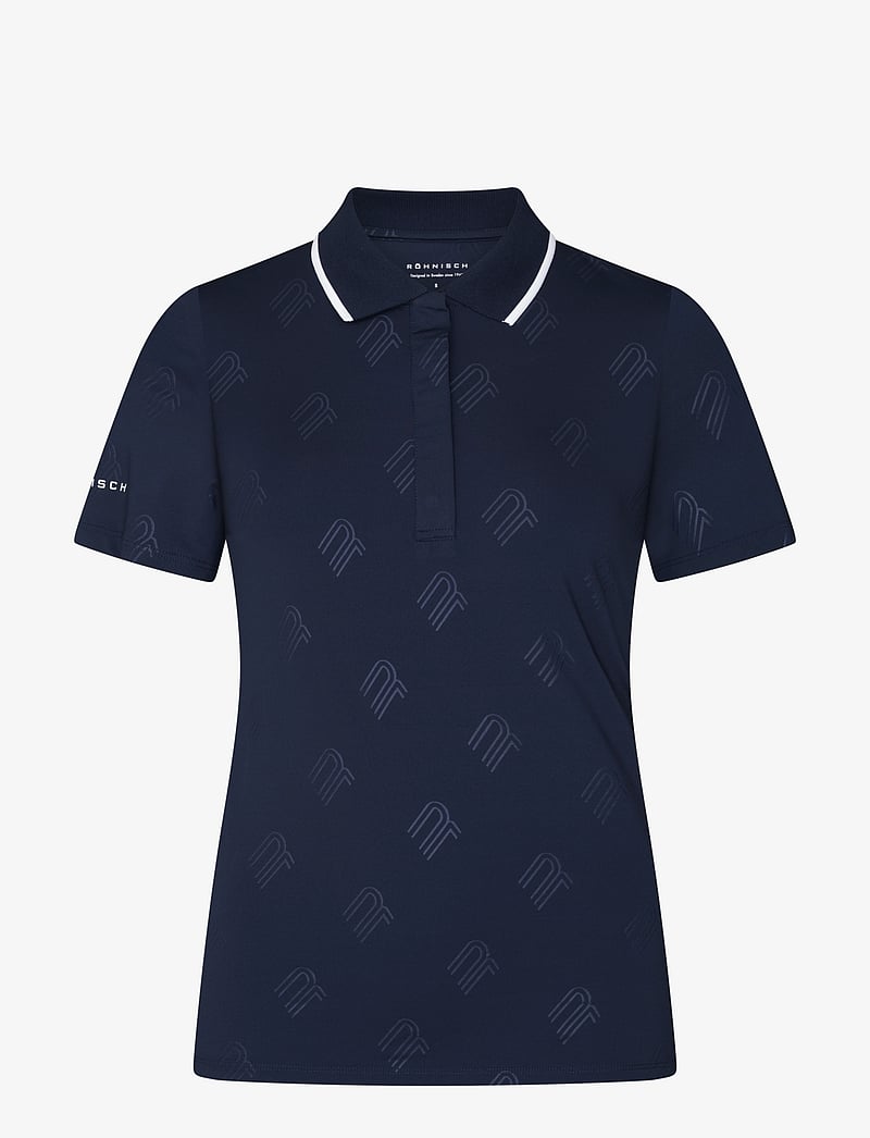 Röhnisch - Deni Poloshirt - toppar & t-shirts - navy - 0