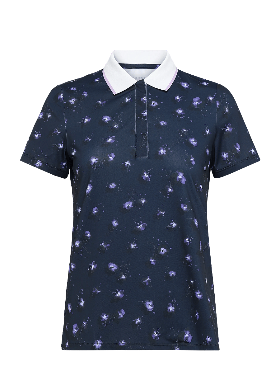 Röhnisch - Deni Poloshirt - alussärgid ja t-särgid - purple mountain bloom - 0