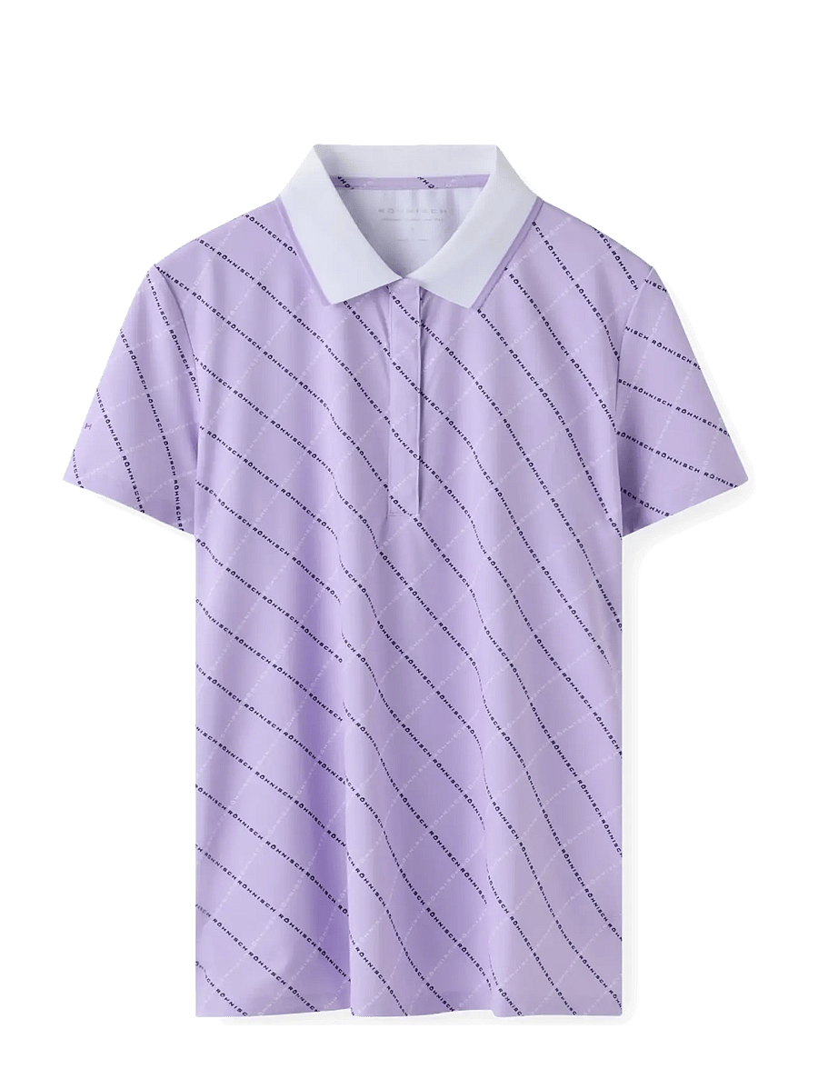 Röhnisch - Deni Poloshirt - oberteile & t-shirts - purple mountain bloom - 0