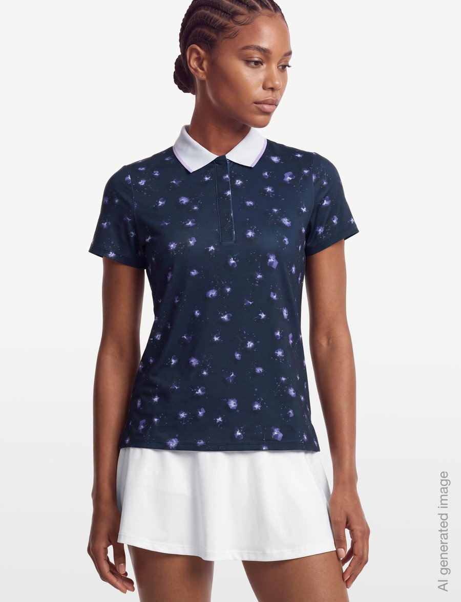 Röhnisch - Deni Poloshirt - alussärgid ja t-särgid - purple mountain bloom - 3